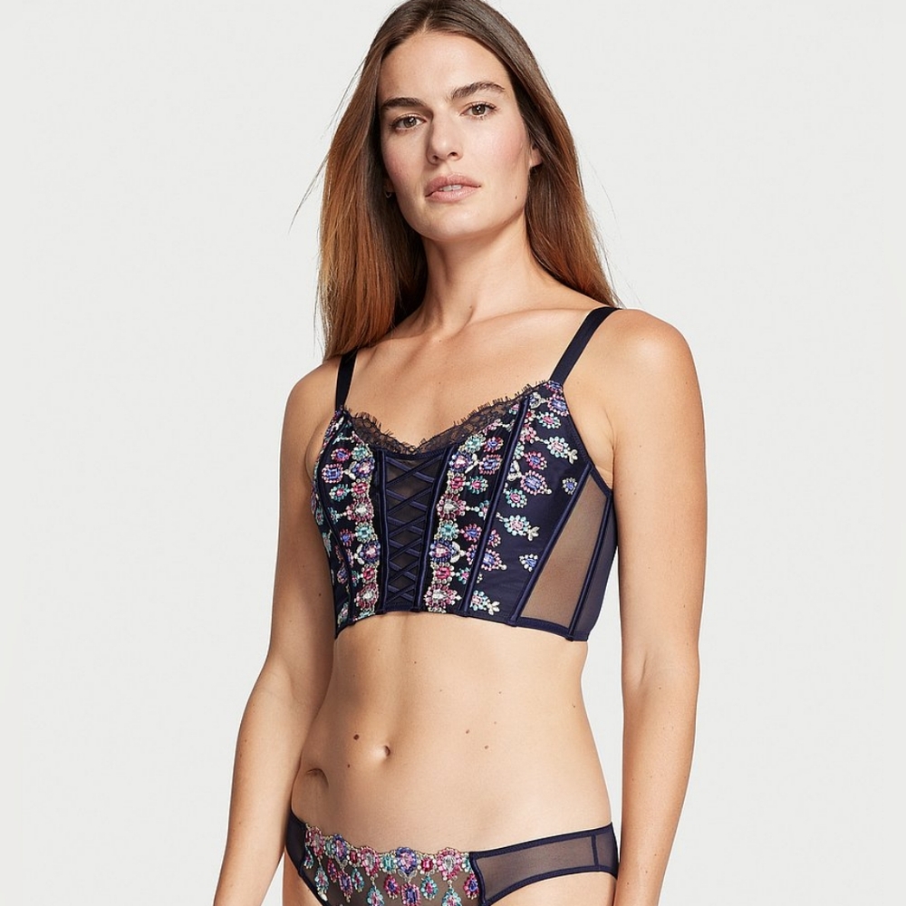 Victoria's Secret Embroidered Corset